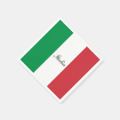 イタリア国旗 スタンダードカクテルナプキン (角)