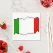 イタリア国旗 スタンダードカクテルナプキン (インサイチュ)