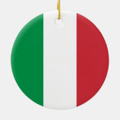 イタリア国旗 セラミックオーナメント (裏面)