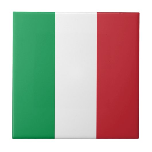 イタリア国旗 タイル (正面)
