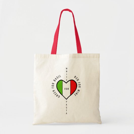 イタリア国旗 トートバッグ (正面)