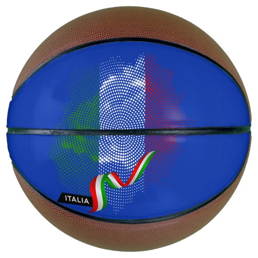 イタリア国旗 バスケットボール (正面)
