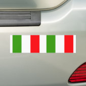 イタリア国旗 バンパーステッカー (車上)