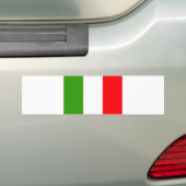 イタリア国旗 バンパーステッカー (車上)