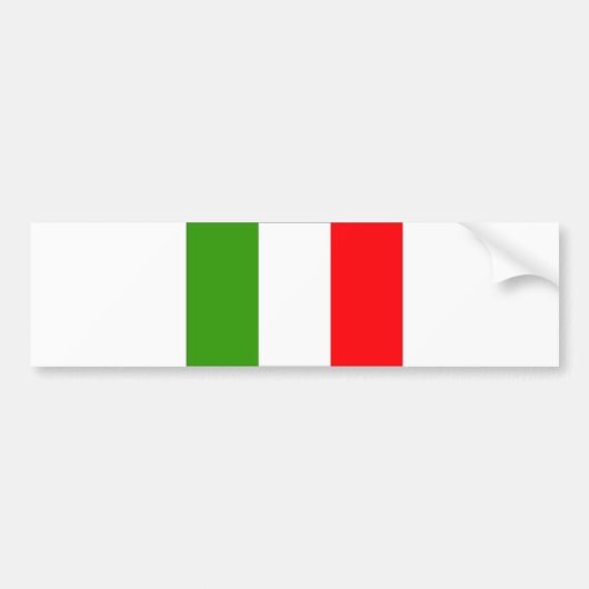 イタリア国旗 バンパーステッカー (正面)