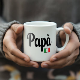 イタリア国旗 パパ マグカップ - お父さん パパ