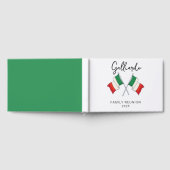 イタリア国旗 ファミリーリユニオン ゲストブック (全面)