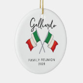 イタリア国旗 ファミリーリユニオン セラミックオーナメント (右)