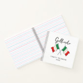 イタリア国旗 ファミリーリユニオン ノートブック (内部)