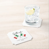 イタリア国旗 ファミリーリユニオン ペーパーコースター (インサイチュ)