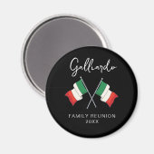 イタリア国旗 ファミリーリユニオン  マグネット (正面/裏面)