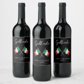 イタリア国旗 ファミリーリユニオン ワインラベル (ボトル)