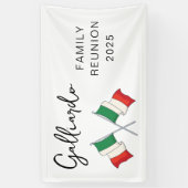 イタリア国旗 ファミリーリユニオン 横断幕 (縦)
