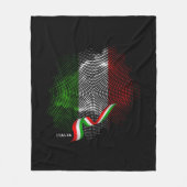 イタリア国旗 フリースブランケット (正面)