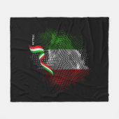 イタリア国旗 フリースブランケット (正面(横))