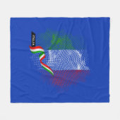 イタリア国旗 フリースブランケット (正面(横))