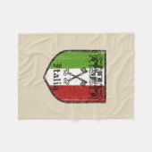 イタリア国旗 フリースブランケット (正面(横))