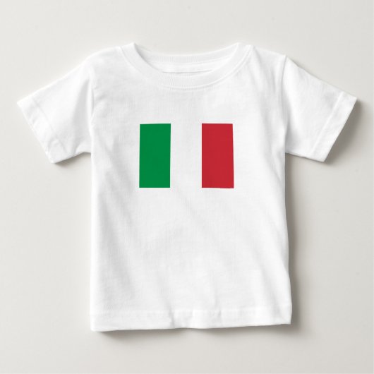 イタリア国旗 ベビーTシャツ (正面)