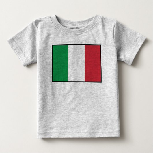 イタリア国旗 ベビーTシャツ (正面)