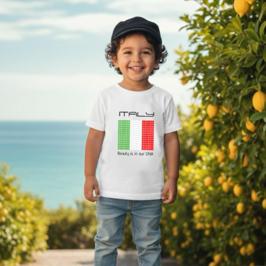 イタリア国旗 ベビーTシャツ
