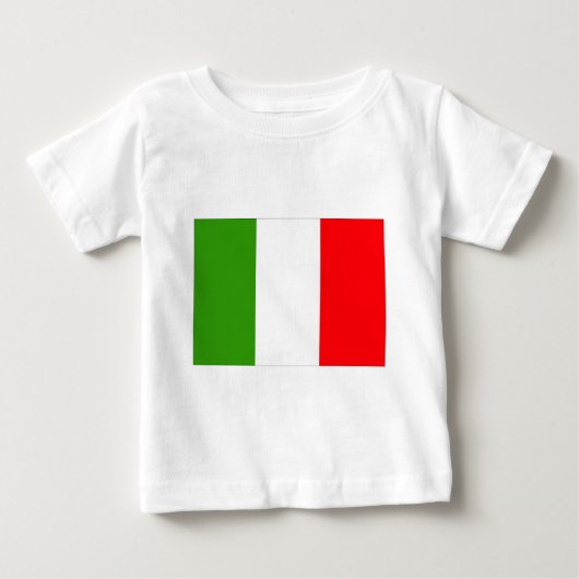 イタリア国旗 ベビーTシャツ (正面)