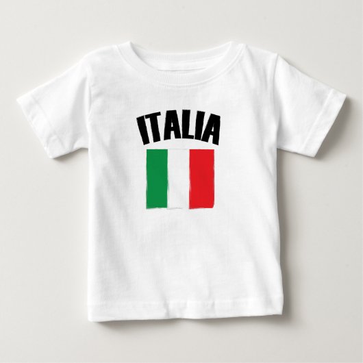 イタリア国旗 ベビーTシャツ (正面)