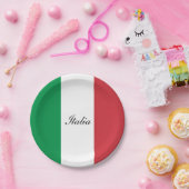 イタリア国旗 ペーパープレート (パーティー)
