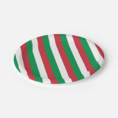 イタリア国旗 ペーパープレート (アングル)