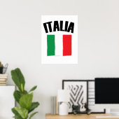 イタリア国旗 ポスター (ホームオフィス)