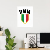 イタリア国旗 ポスター (ホームオフィス)