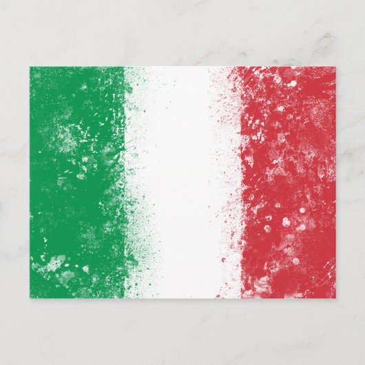 イタリア国旗 ポストカード (正面)