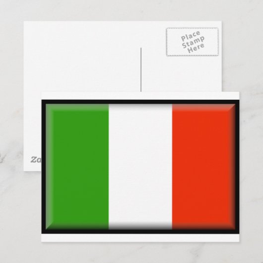 イタリア国旗 ポストカード (正面/裏面)