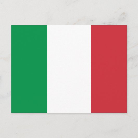 イタリア国旗 ポストカード (正面)