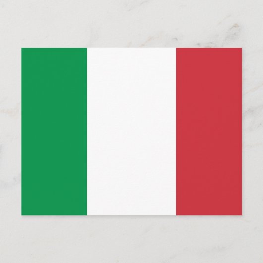 イタリア国旗 ポストカード (正面)