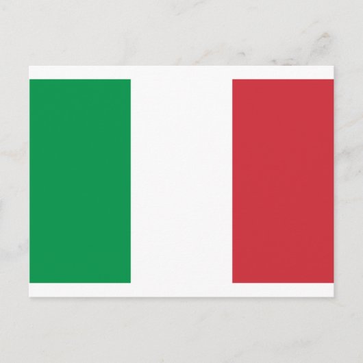 イタリア国旗 ポストカード (正面)
