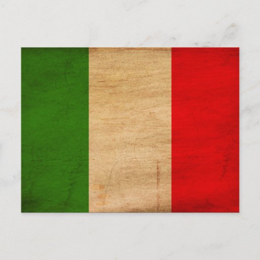イタリア国旗 ポストカード (正面)