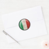 イタリア国旗 ラウンドシール (封筒)