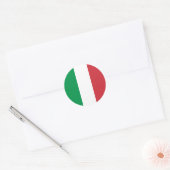 イタリア国旗 ラウンドシール (封筒)