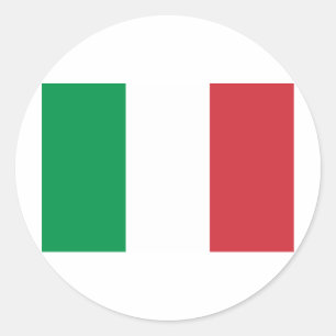 イタリア国旗 ラウンドシール
