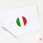 イタリア国旗 ラウンドシール (封筒)