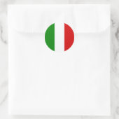 イタリア国旗 ラウンドシール (バッグ)
