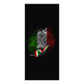 イタリア国旗 ラックカード (裏面)