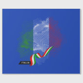 イタリア国旗 ラッピングペーパー (フラット)
