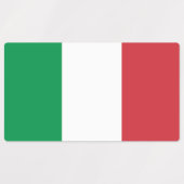 イタリア国旗 ラベル (デザイン1)