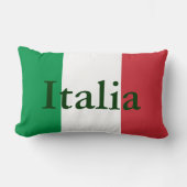 イタリア国旗 ランバークッション (正面)