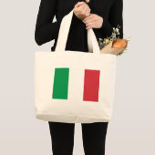 イタリア国旗 ラージトートバッグ (正面(商品))