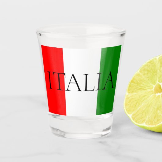 イタリア国旗 ラージ ITALIA ショットグラス (正面)