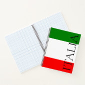 イタリア国旗 ラージ ITALIA ノートブック (内部)