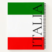 イタリア国旗 ラージ ITALIA ノートブック (裏面)
