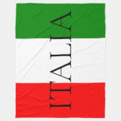 イタリア国旗 ラージ ITALIA フリースブランケット (正面)